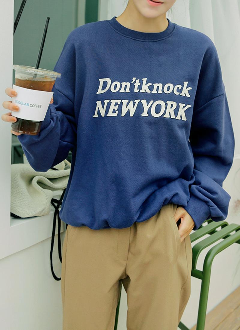 パッチレタリングスウェット