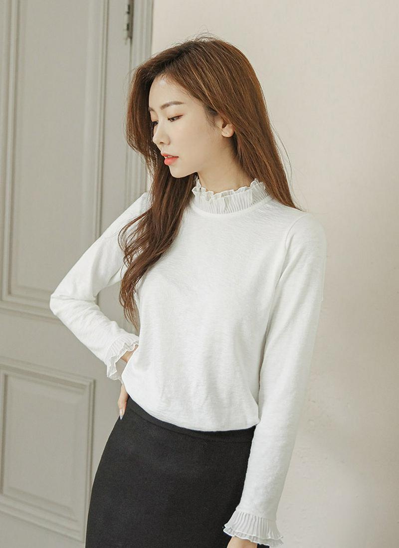 シフォンレイヤードTシャツ