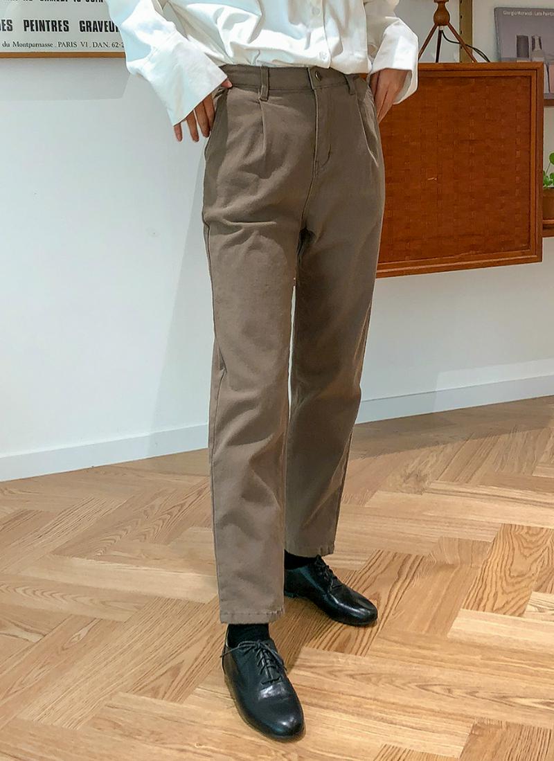 裏起毛イージータックパンツ