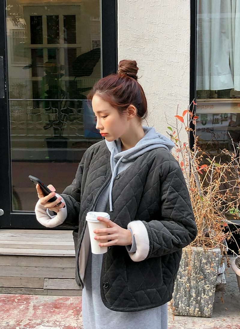 ダイヤキルトコーデュロイジャケット