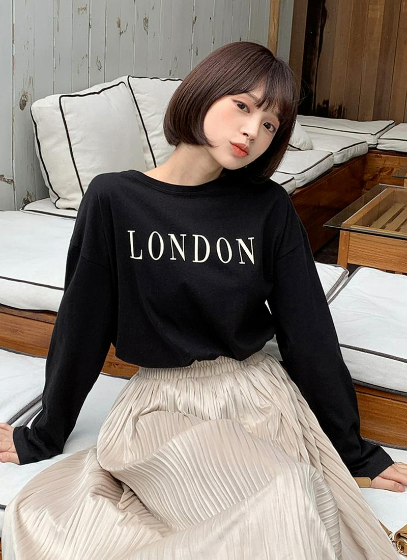 LONDONピーチ起毛Tシャツ・全2色