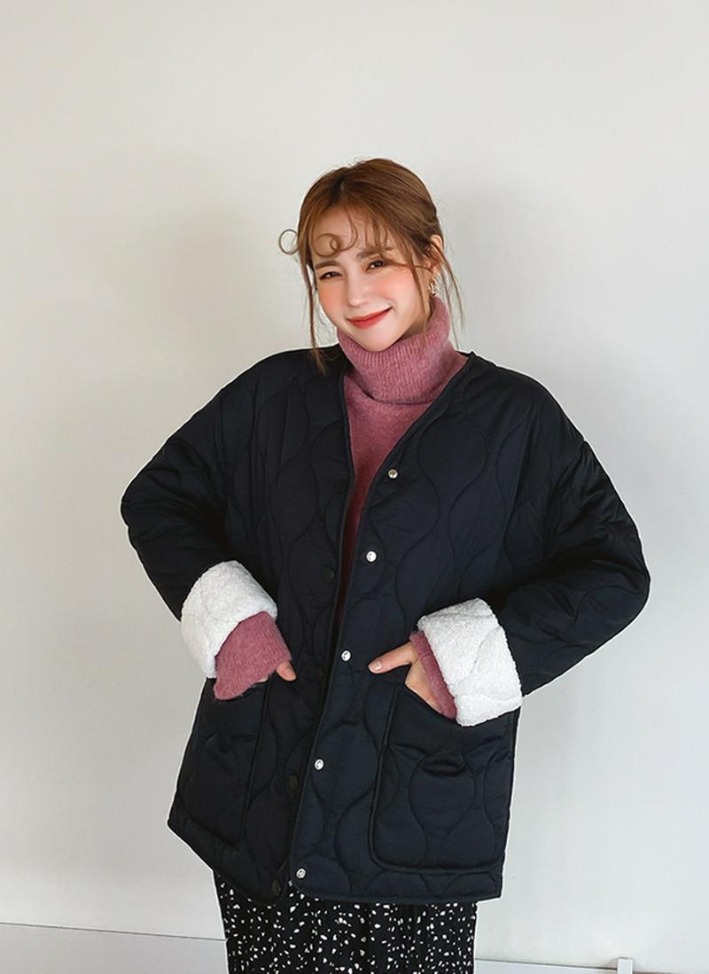 ウェーブキルティングジャケット