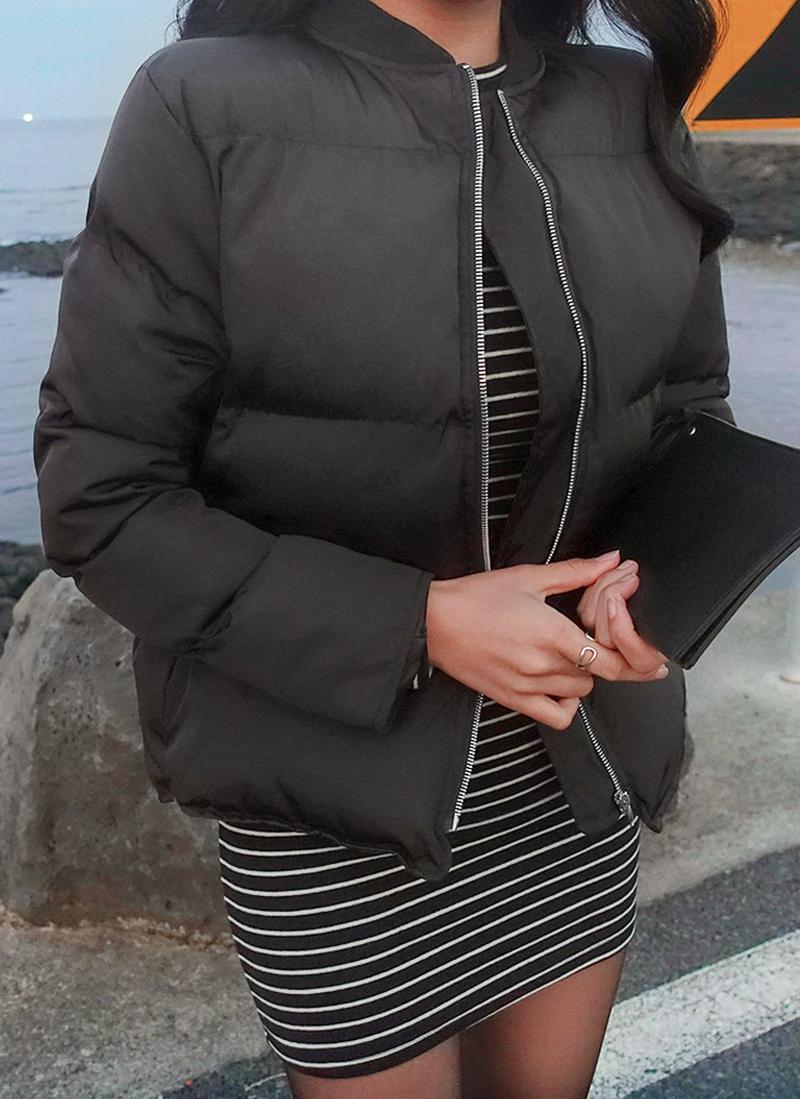 中綿リブカラージャケット