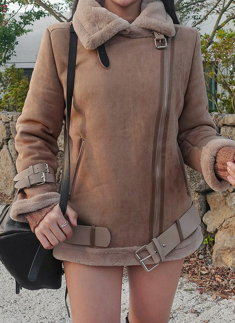 ミドルフェイクムートンジャケット