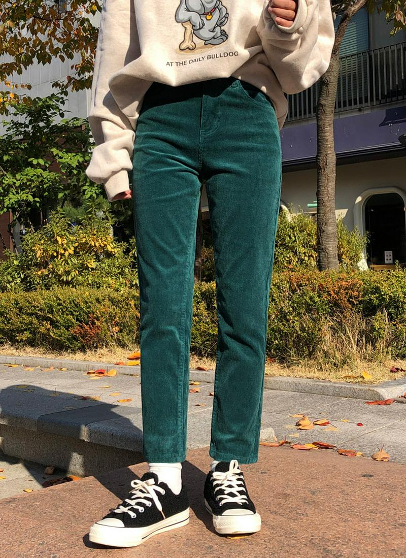 コーデュロイストレートパンツ