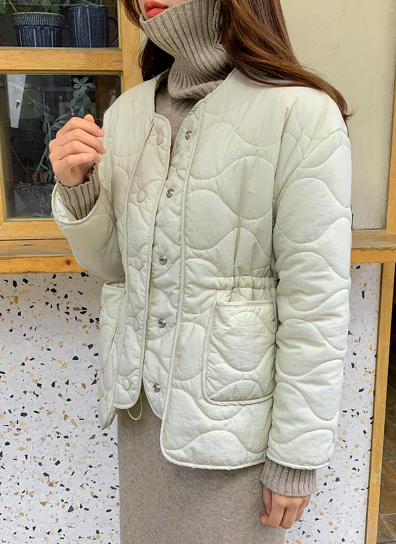 ウェーブキルティングジャケット