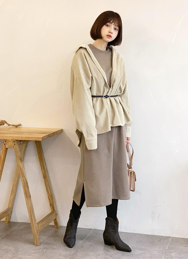 ルーズコーデュロイシャツ・全3色
