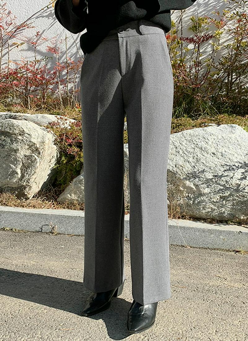 起毛タッチワイドスラックスパンツ
