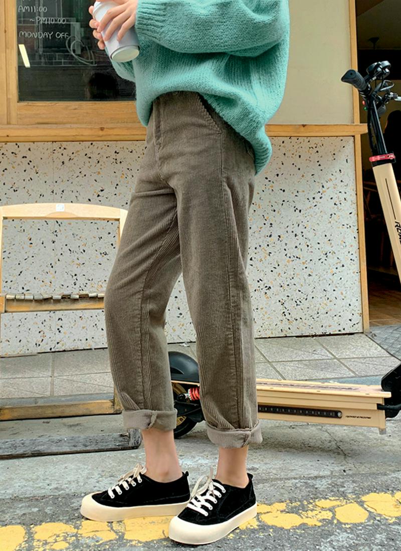 ストレートコーデュロイパンツ