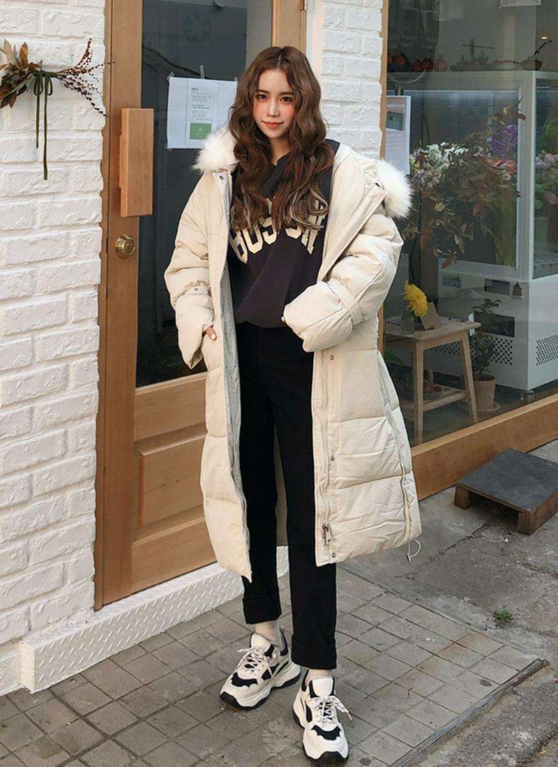 ファーSET中綿ロングオーバージャケット