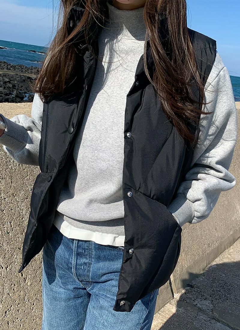 スナップボタンウェルロンベストジャケット