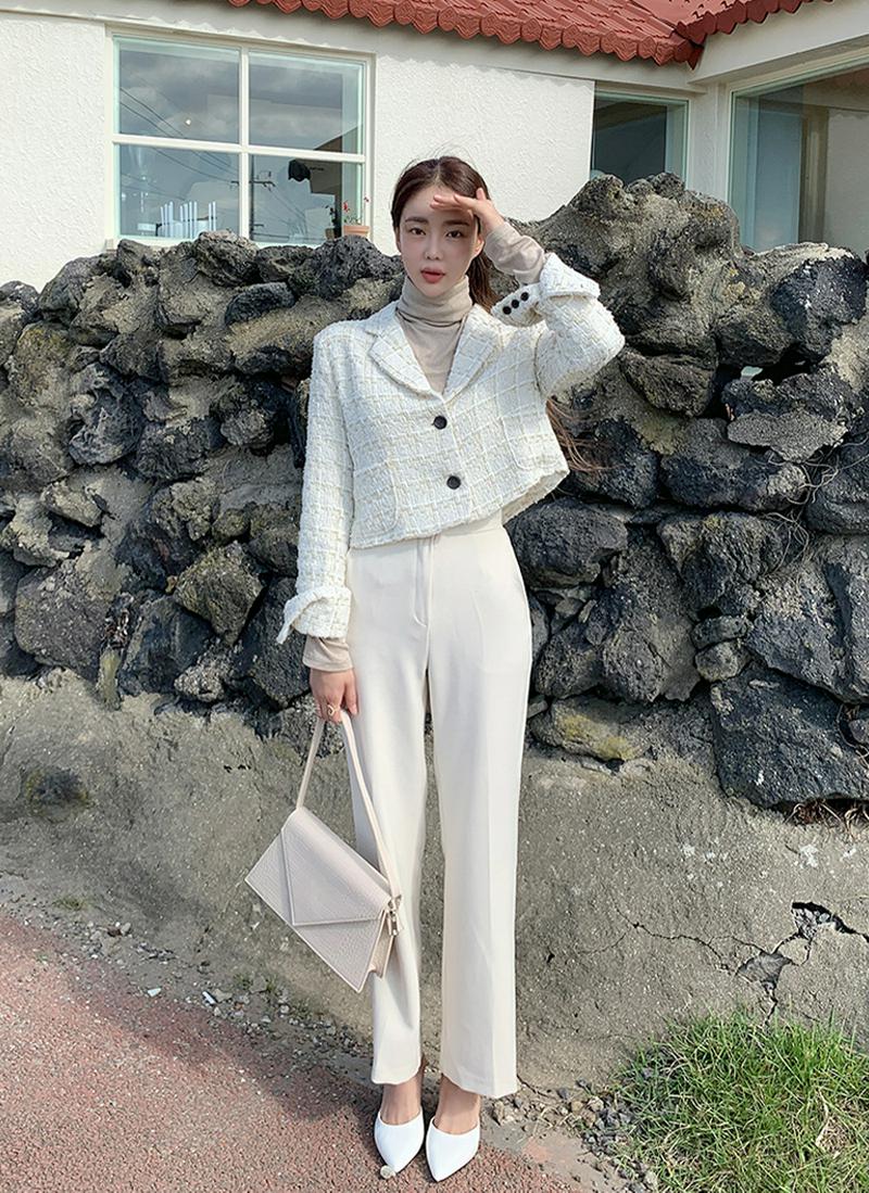 ショートツイードジャケット