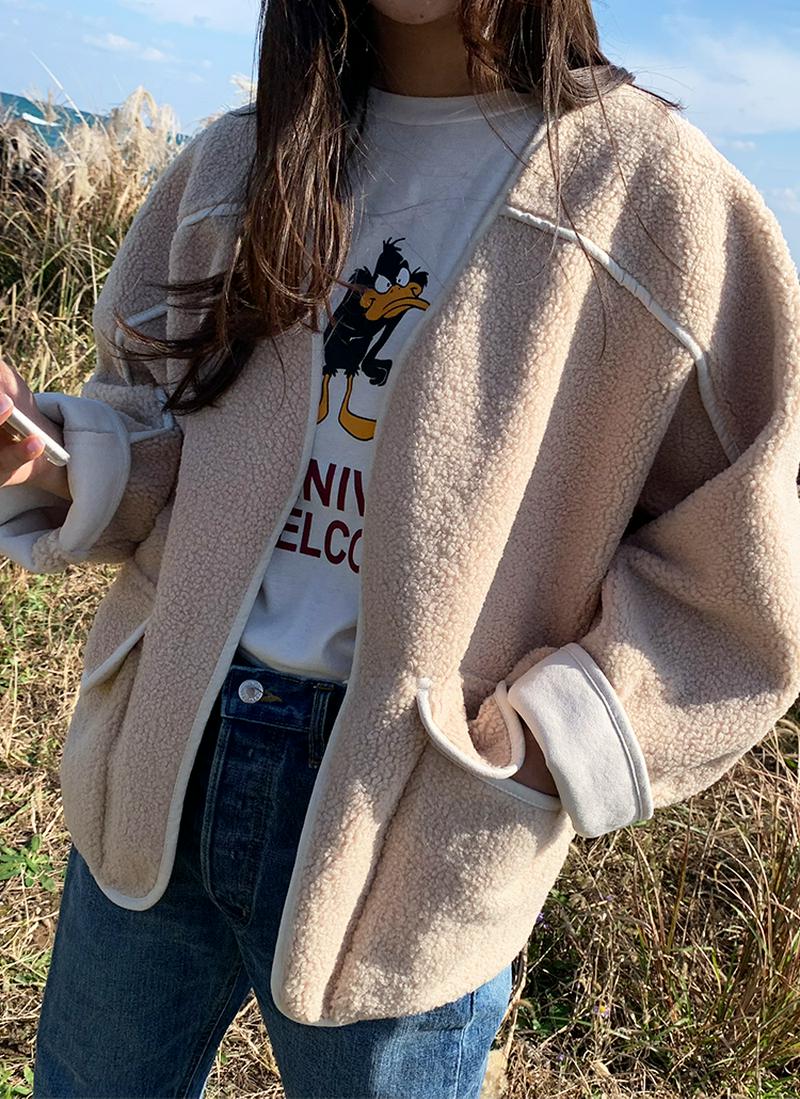 ボアフラップポケットジャケット