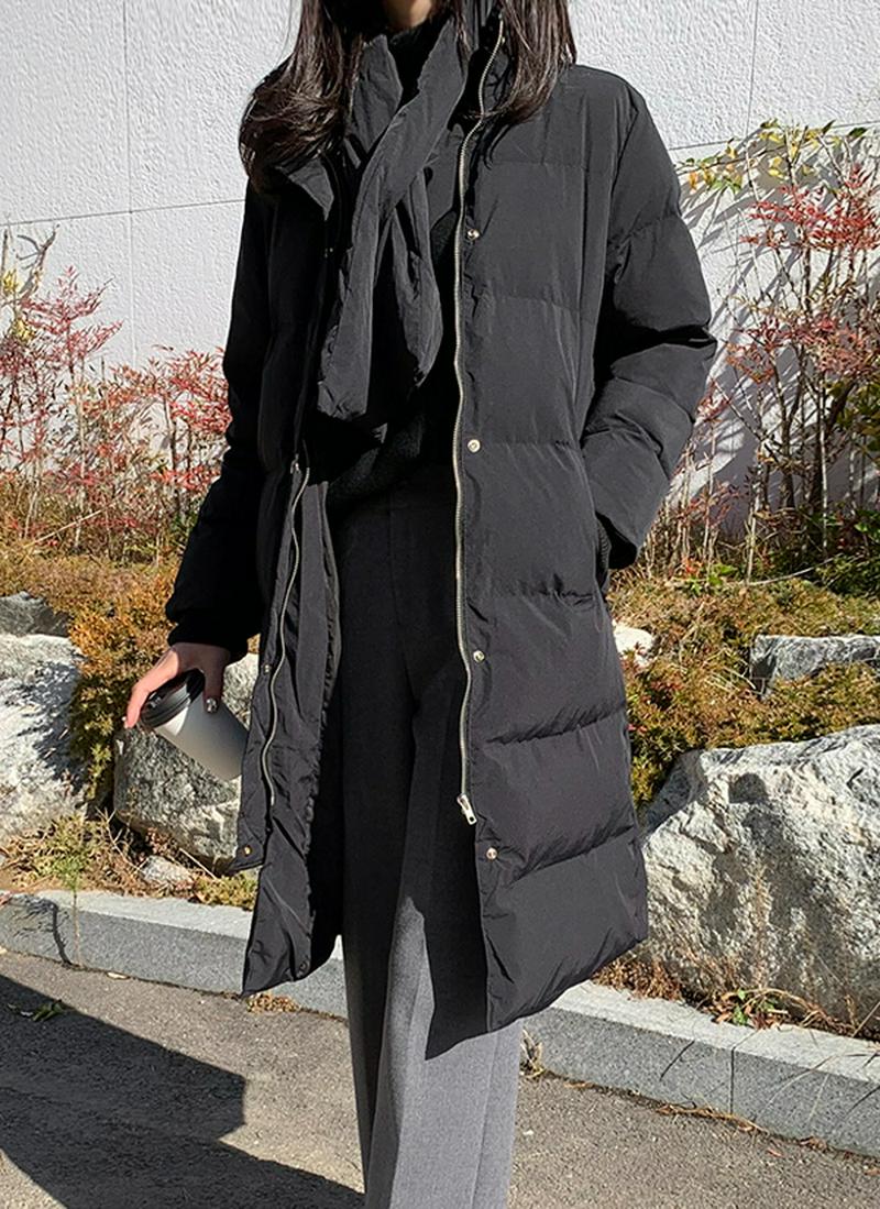 マフラー付ロングウェルロンジャケット