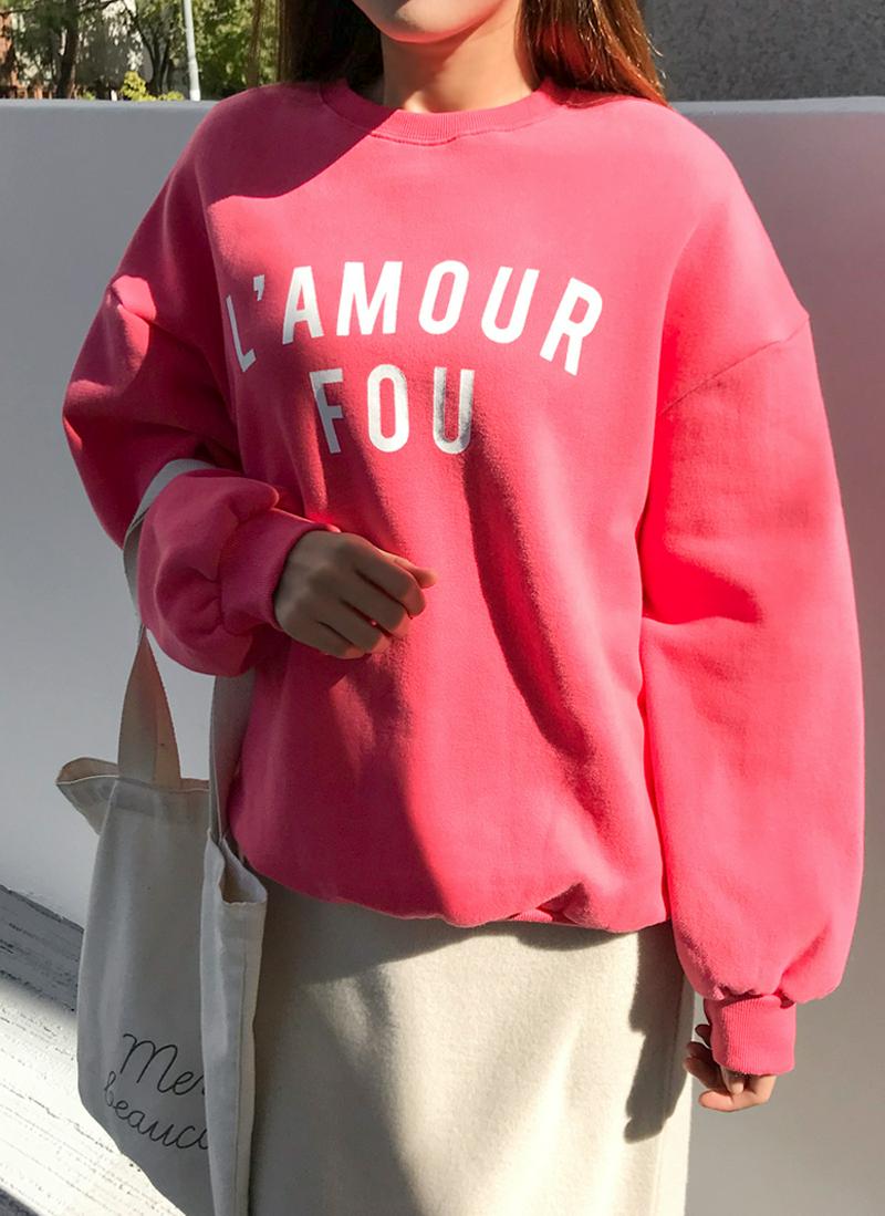 裏起毛L'AMOURスウェット