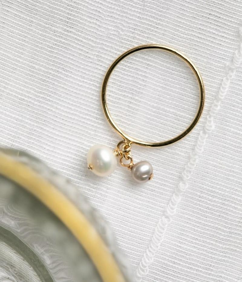 【DeWLuX】別注2粒パールリング