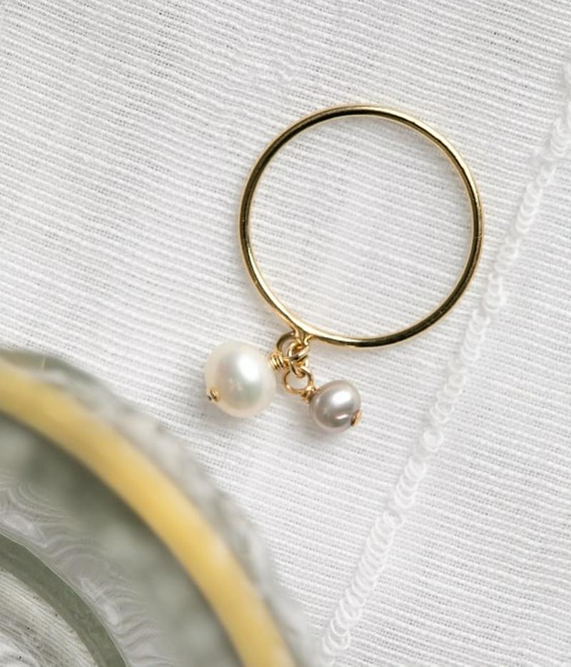 【DeWLuX】別注2粒パールリング