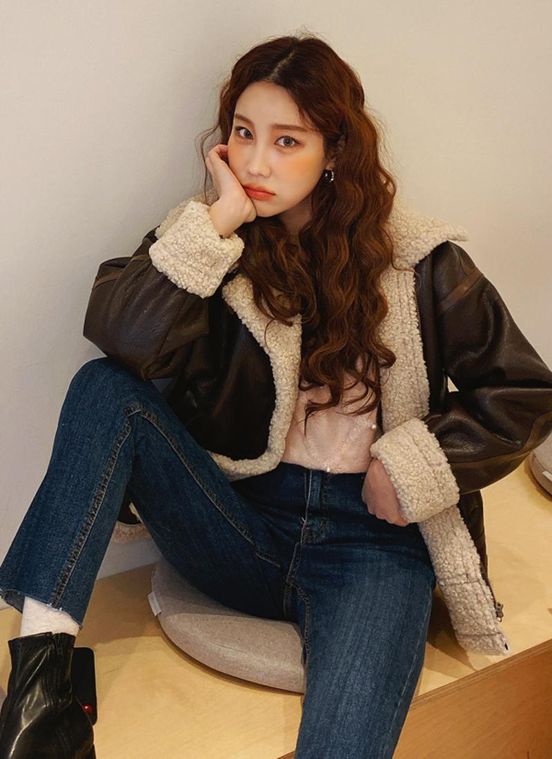 ボアライナーフェイクレザージャケット