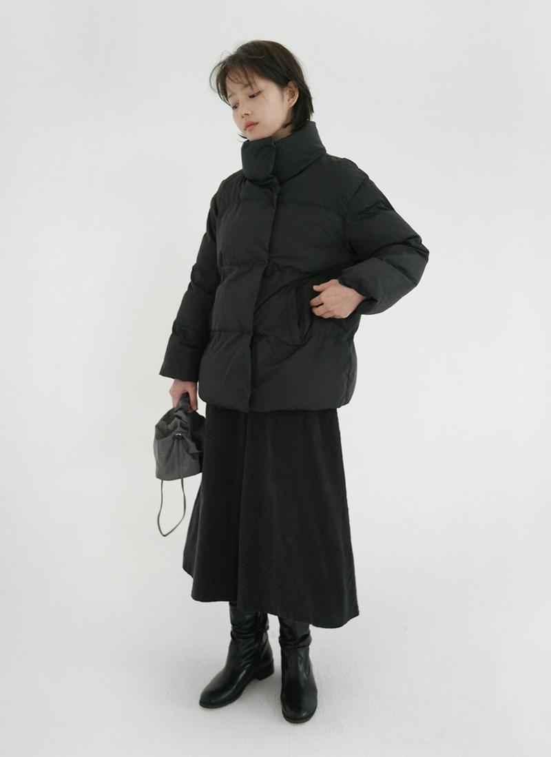 ハイネック中綿ジャケット