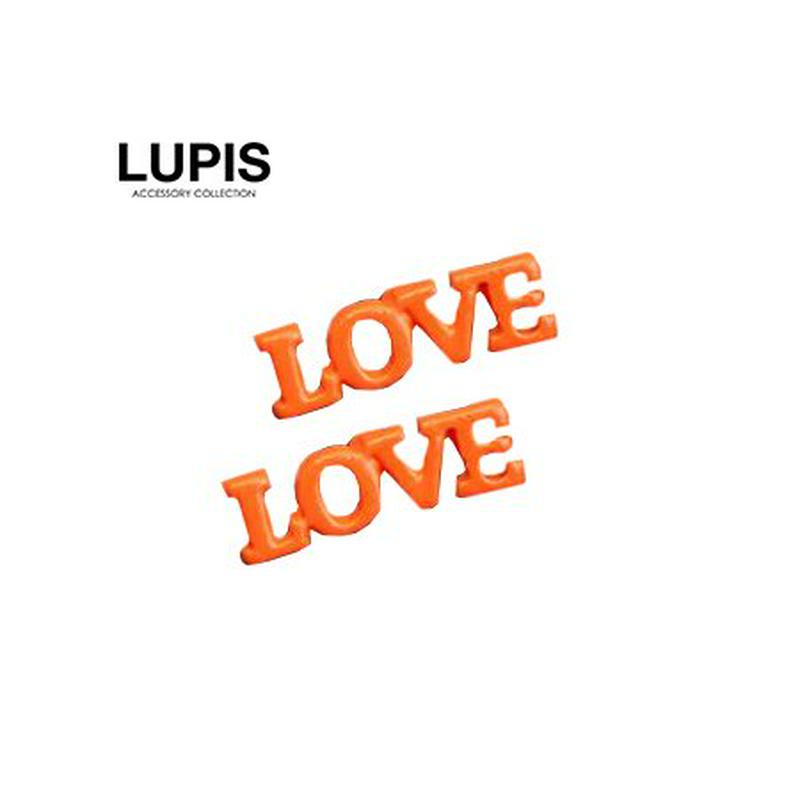 LOVE文字ネオンカラーピアス LOVE文字 ネオンカラー プチプラ 激安 LUPIS ルピス