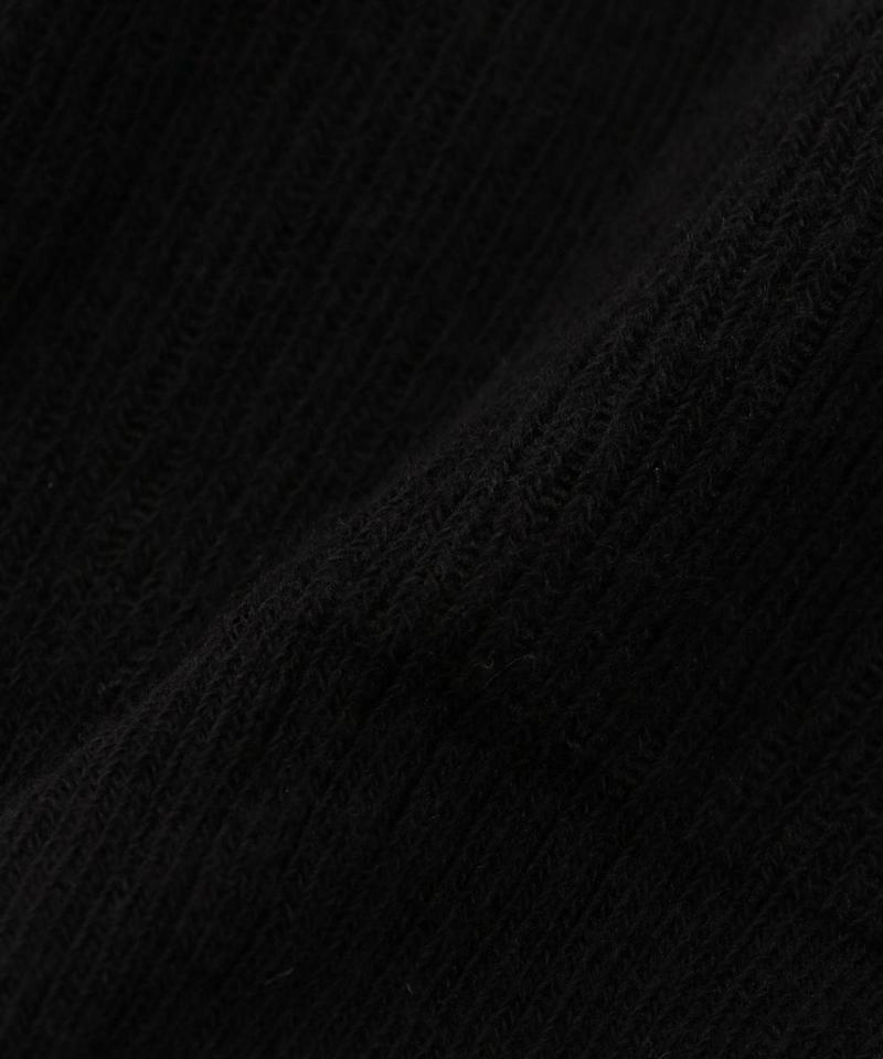 BLUE FORET/FINE RIB COTTON TIGHTS