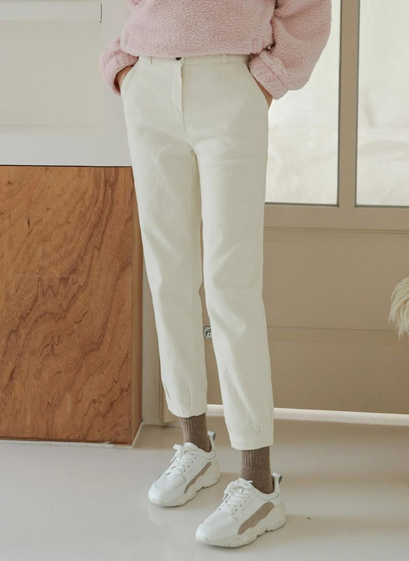 裏起毛テーパードパンツ