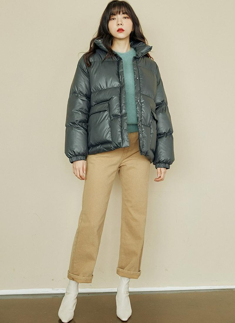 デイリーショート中綿ジャケット(グリーン)