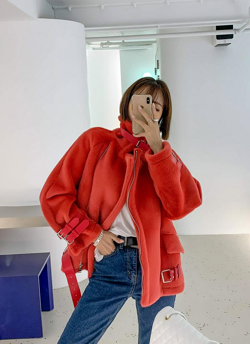 フェイクファームートン風ジャケット