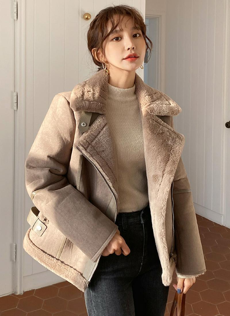 ムートン調ジャケット・全2色