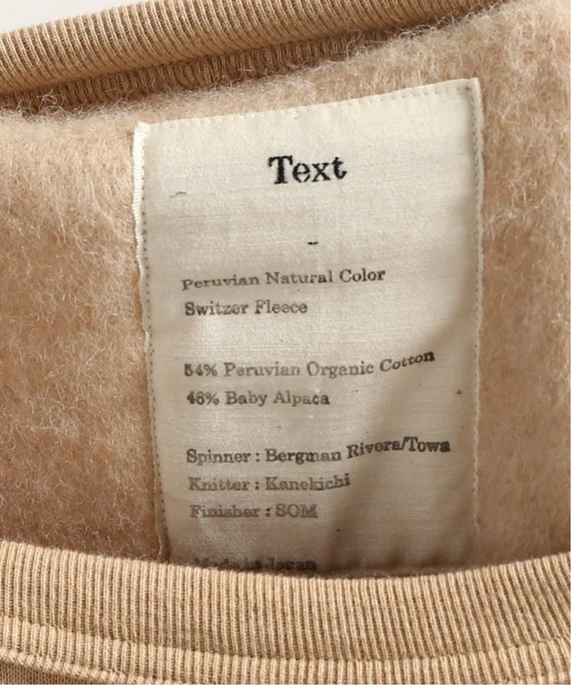 【Text / テキスト】Crewneck:スウェット