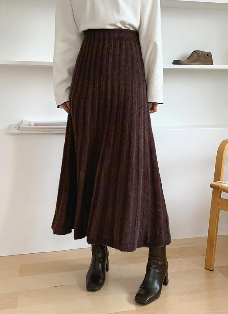 ファーニットスカート・全2色