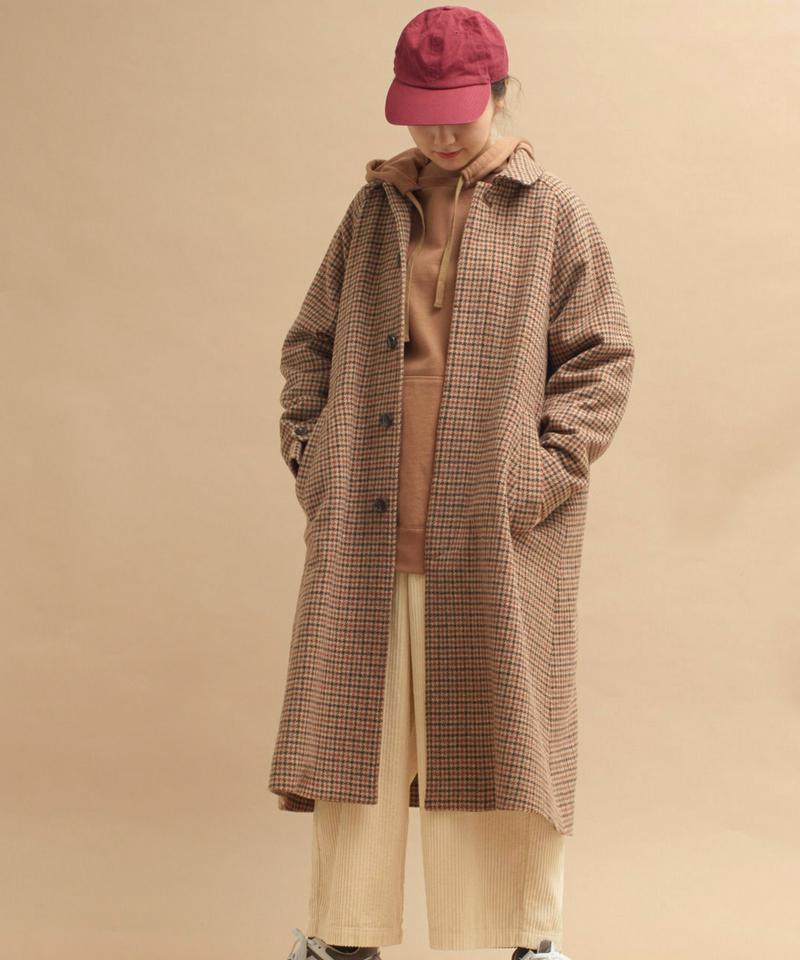 ○mat 英国調羊毛　チェックコート