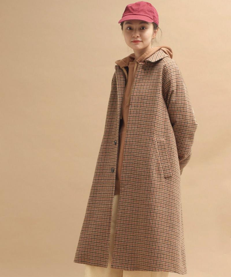 ○mat 英国調羊毛　チェックコート