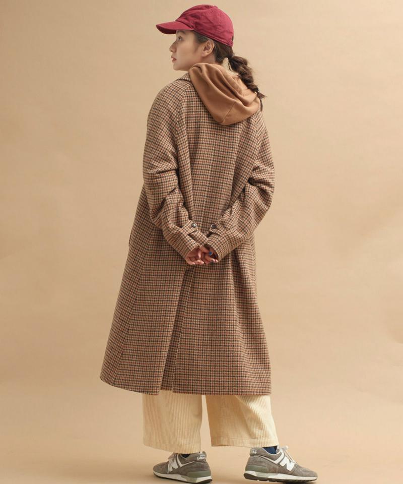 ○mat 英国調羊毛　チェックコート