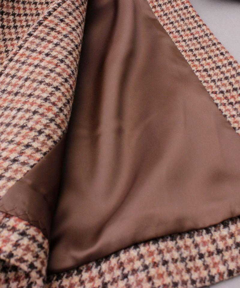○mat 英国調羊毛　チェックコート
