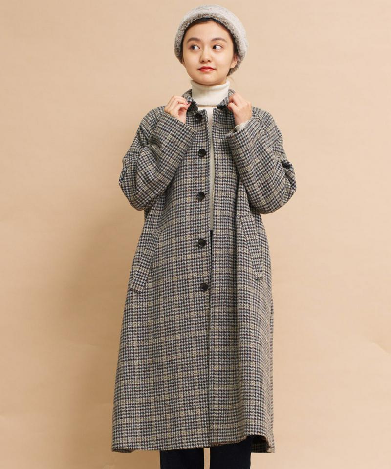 ○mat 英国調羊毛　チェックコート