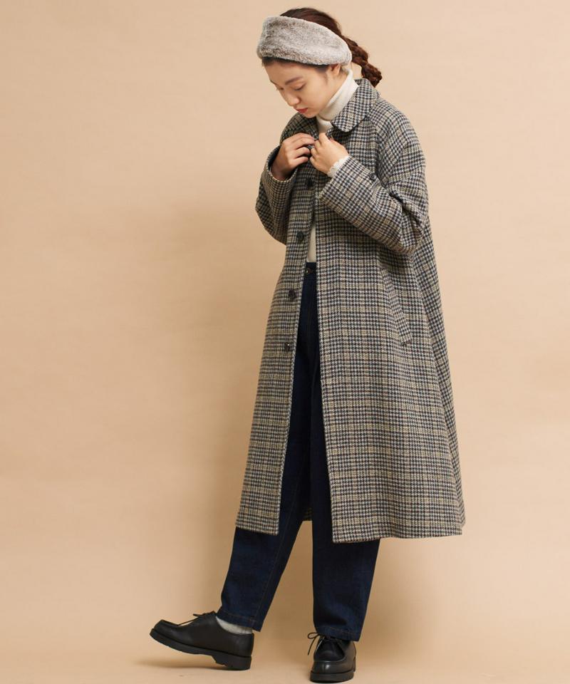 ○mat 英国調羊毛　チェックコート