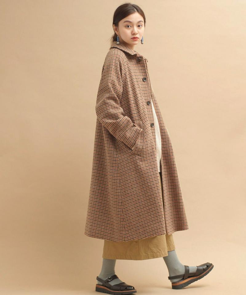 ○mat 英国調羊毛　チェックコート