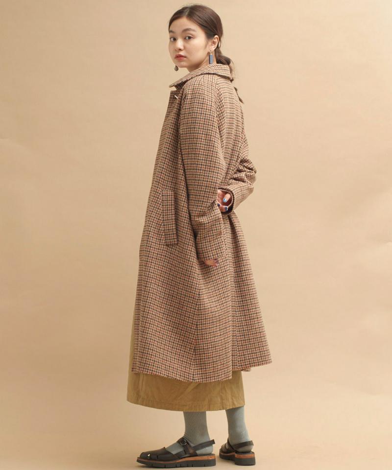 ○mat 英国調羊毛　チェックコート
