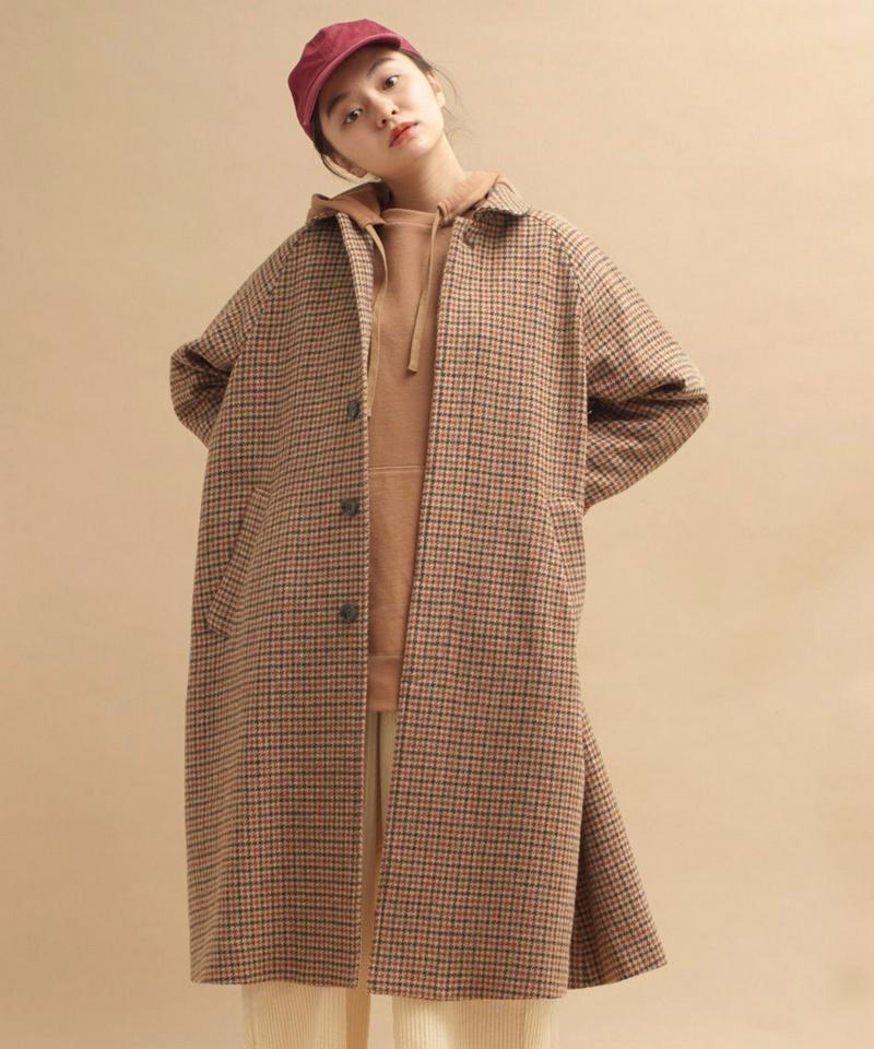 ○mat 英国調羊毛　チェックコート