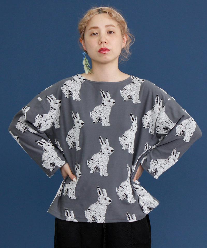 ○eiπe 「のうさぎ」ジャカード　スクエアプルオーバー
