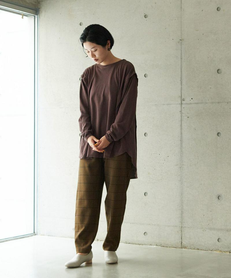 ○HERRINGBONE CHECK　ツムギートスパッツパンツ