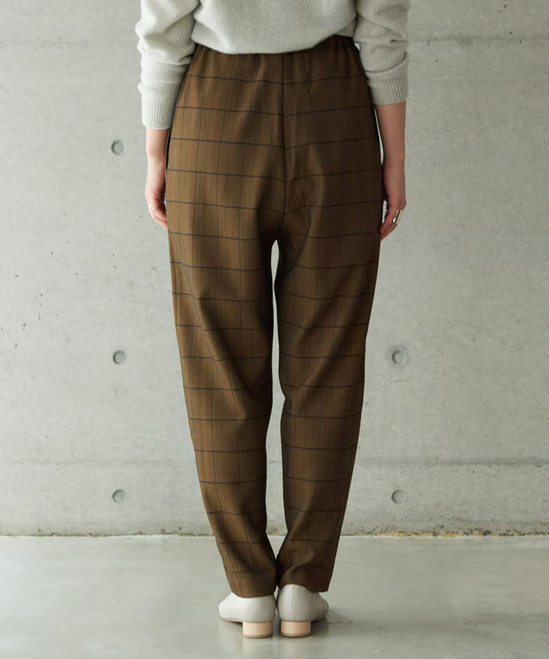 ○HERRINGBONE CHECK　ツムギートスパッツパンツ