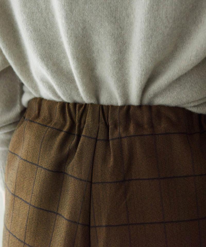 ○HERRINGBONE CHECK　ツムギートスパッツパンツ