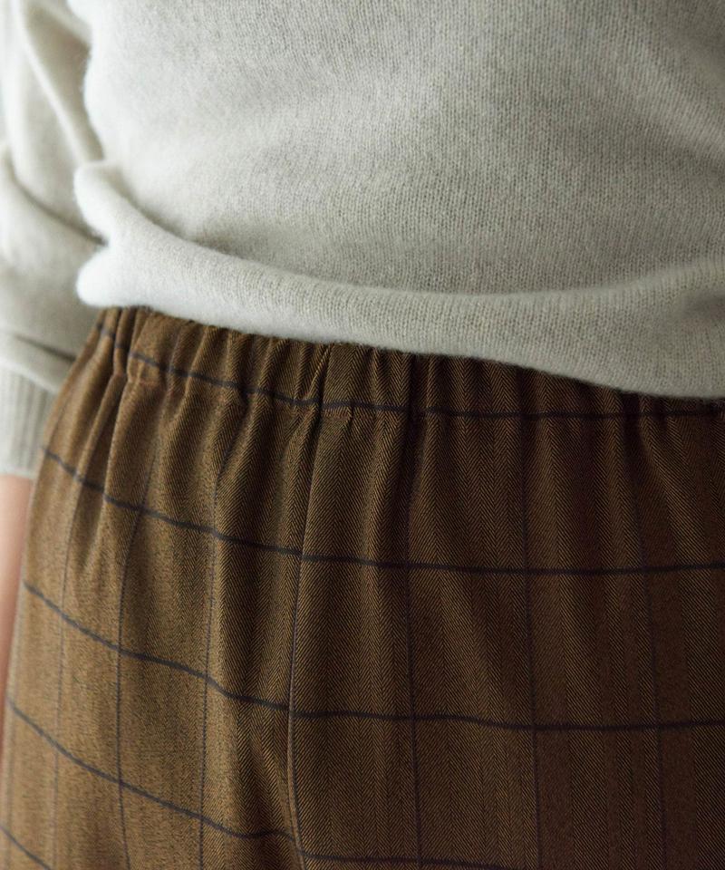 ○HERRINGBONE CHECK　ツムギートスパッツパンツ