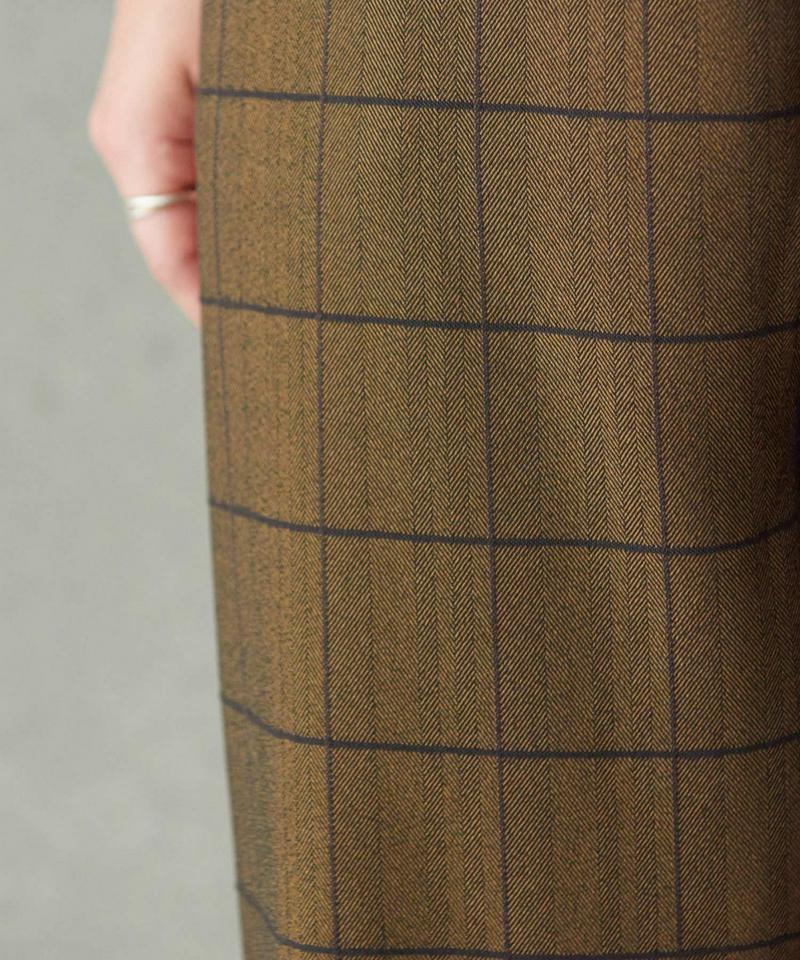 ○HERRINGBONE CHECK　ツムギートスパッツパンツ