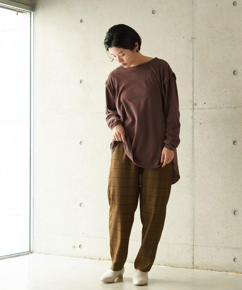 ○HERRINGBONE CHECK　ツムギートスパッツパンツ