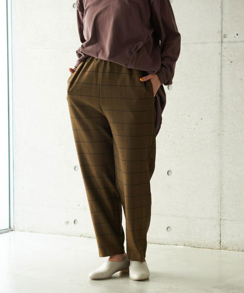 ○HERRINGBONE CHECK　ツムギートスパッツパンツ