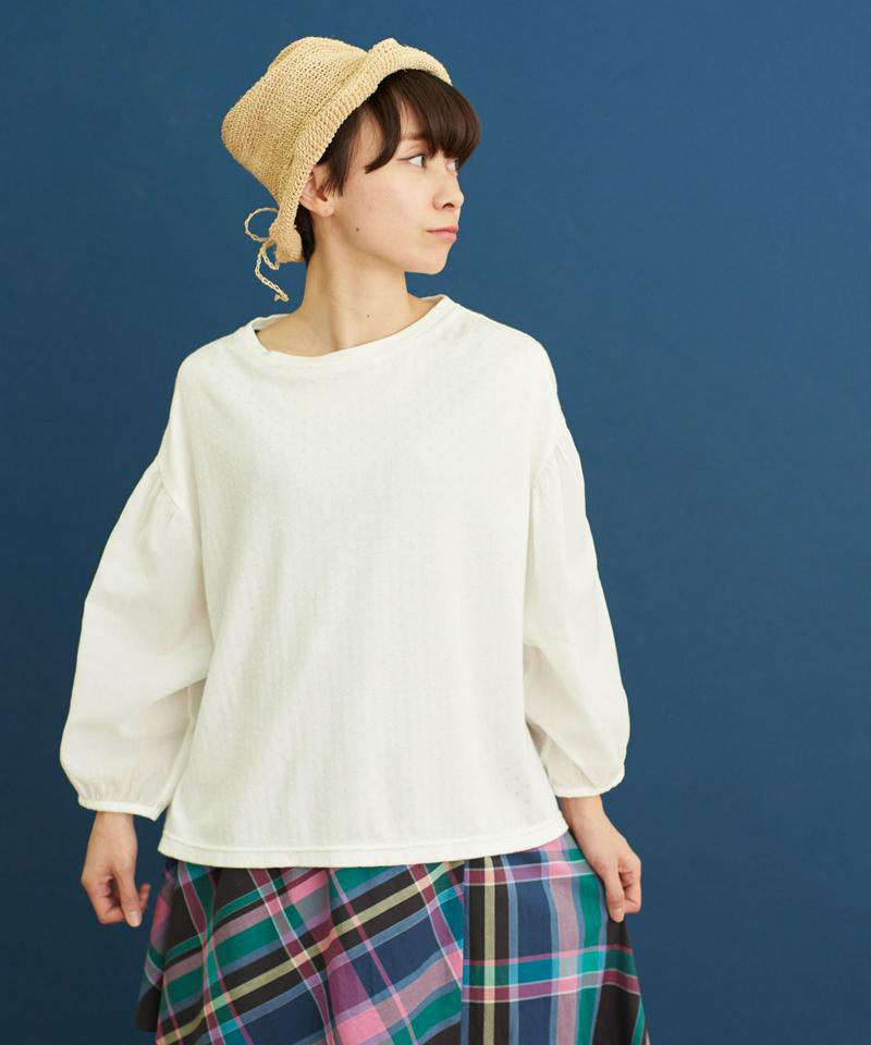 ○フィラメントドット　パフ袖Ｔ－シャツ