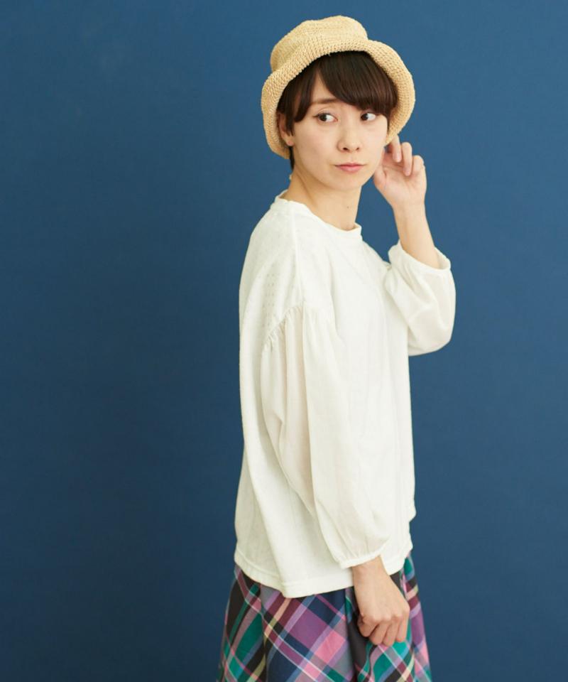 ○フィラメントドット　パフ袖Ｔ－シャツ